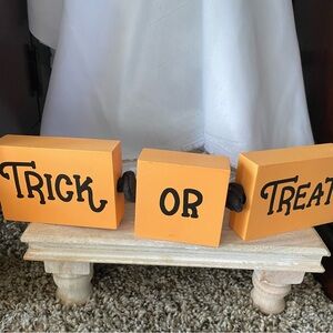Orange Trick or Treat Blocks